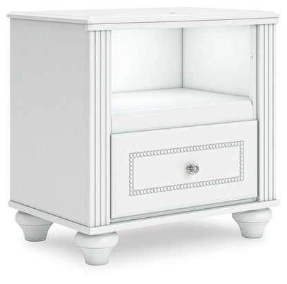 Maylilly Full Upholstered Panel Storage Bed, Dresser, Mirror and Nightstand