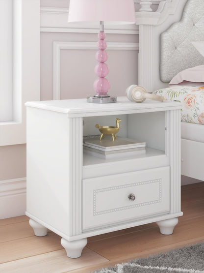 Maylilly Full Upholstered Panel Storage Bed, Dresser, Mirror and Nightstand
