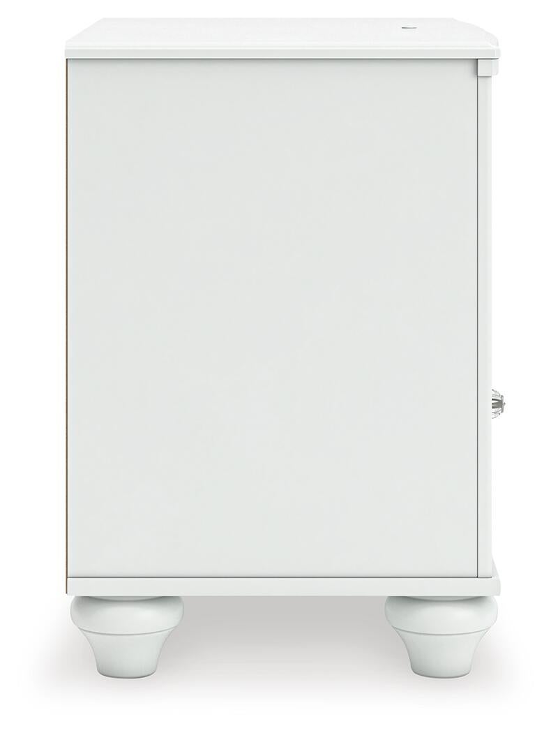 Maylilly Twin Upholstered Panel Storage Bed, Dresser, Mirror and Nightstand