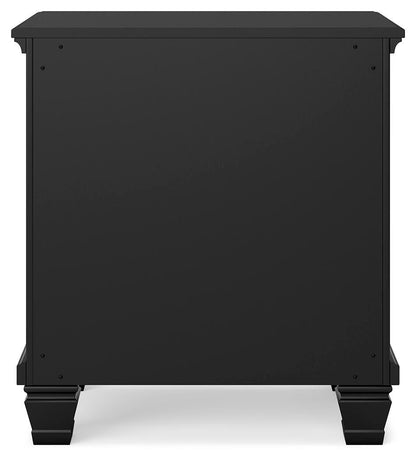 Lanolee King Panel Storage Bed, Dresser, Mirror and Nightstand