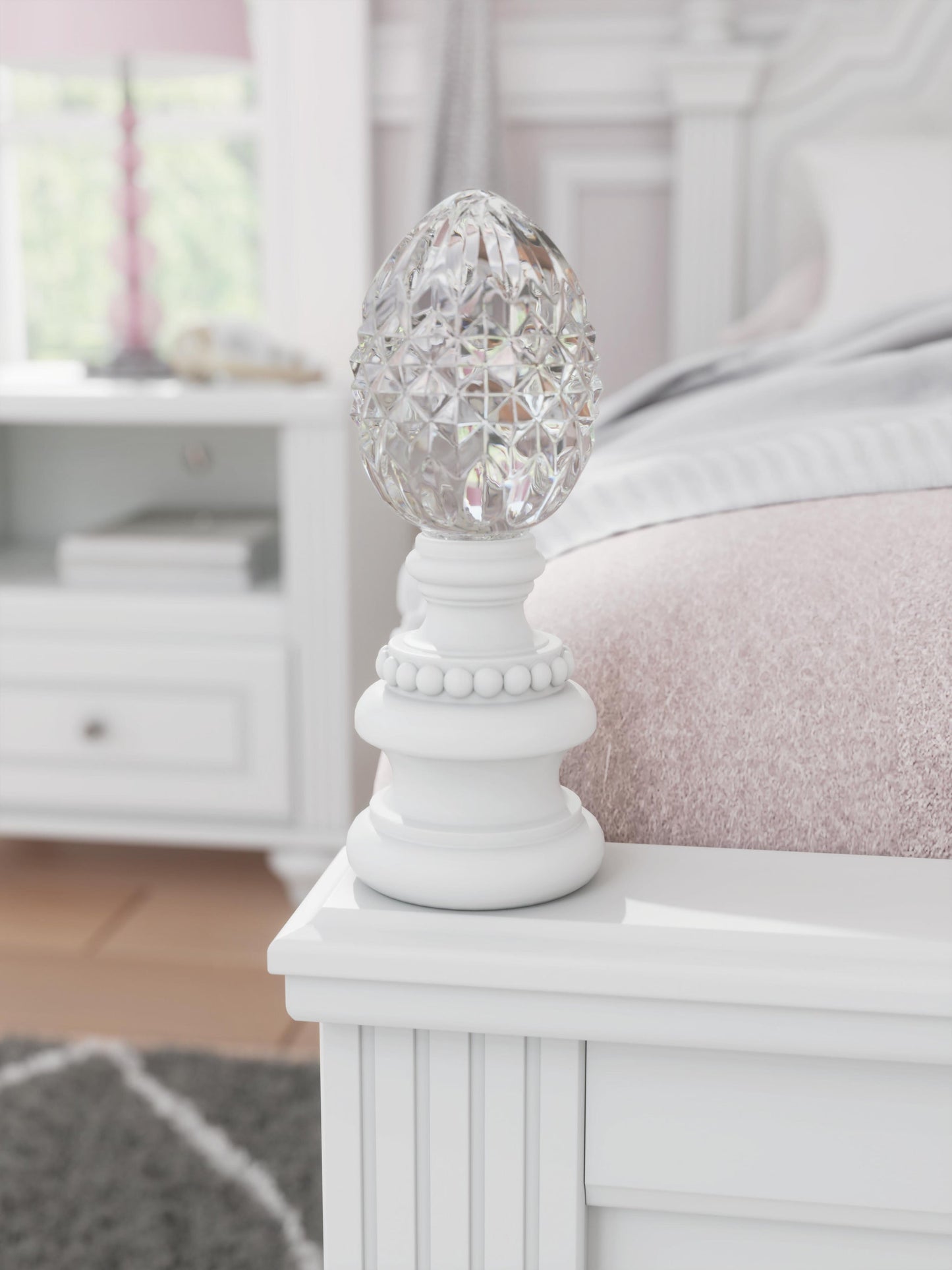 Maylilly Full Upholstered Panel Bed, Dresser and Mirror