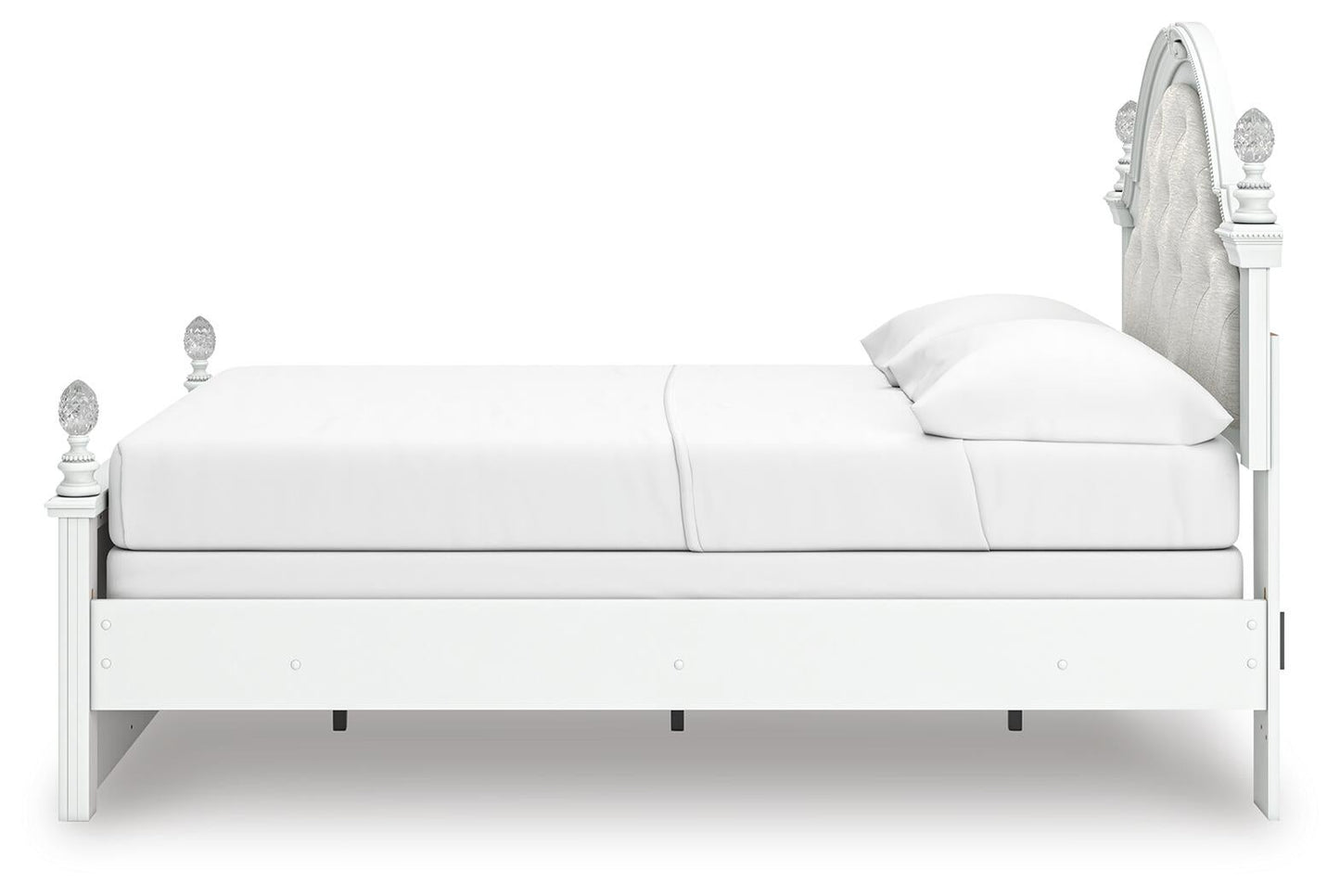 Maylilly Full Upholstered Panel Bed, Dresser and Mirror