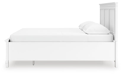 Fortman California King Panel Storage Bed, Dresser and Mirror