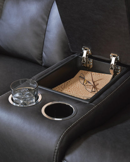 Mackmenville Reclining Sofa and Reclining Loveseat with Console