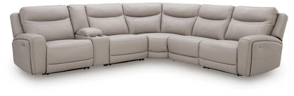 Gravier 6-Piece Power Reclining Sectional with Storage Console