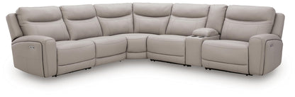 Gravier 6-Piece Power Reclining Sectional with Storage Console