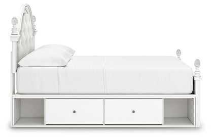 Kozlani Full Upholstered Panel Bed with Storage