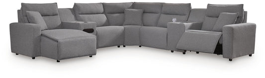 Modmax II 7-Piece Power Reclining Sectional with Chaise and Audio Console