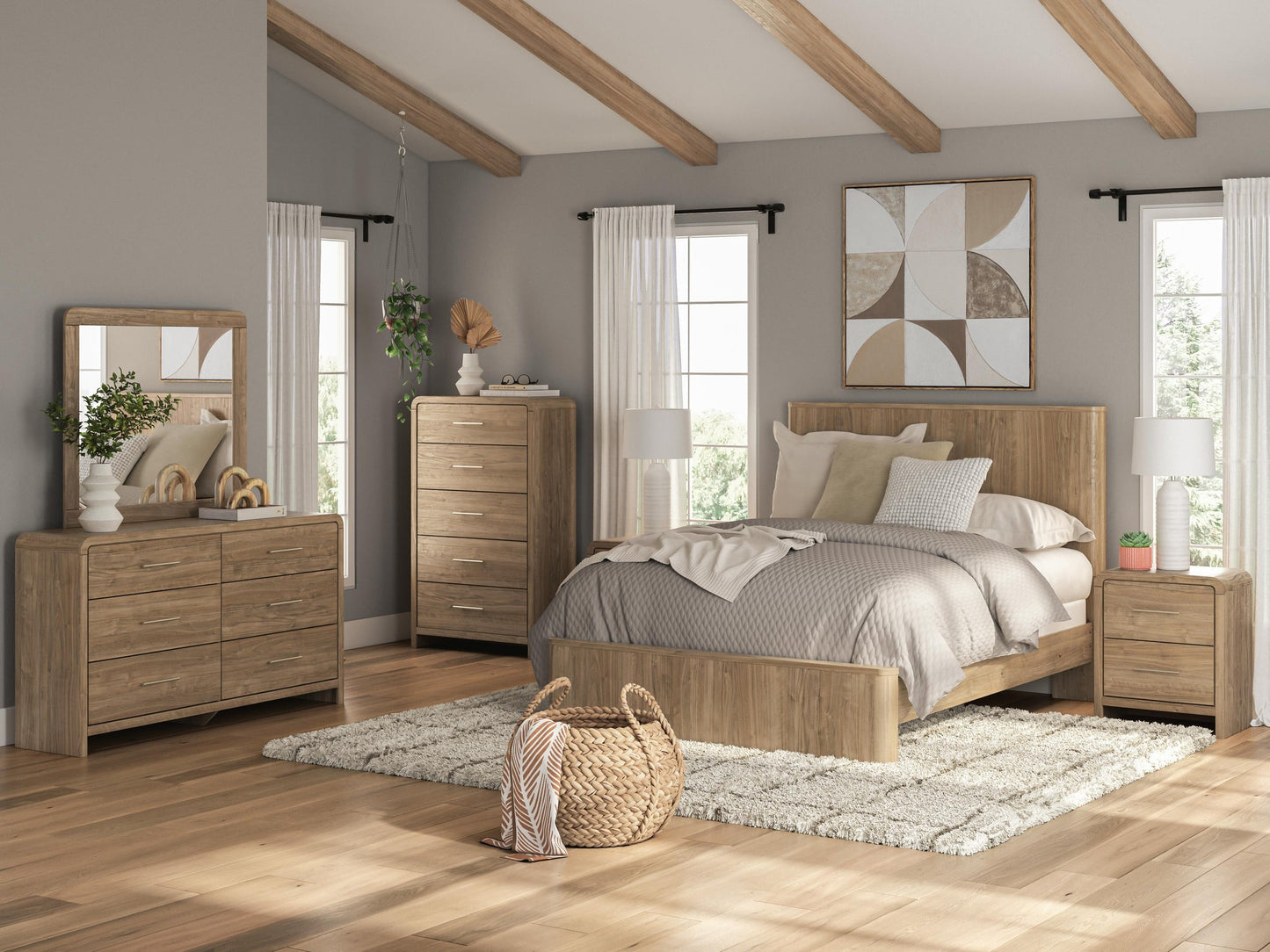 Gramburg Queen Panel Bed