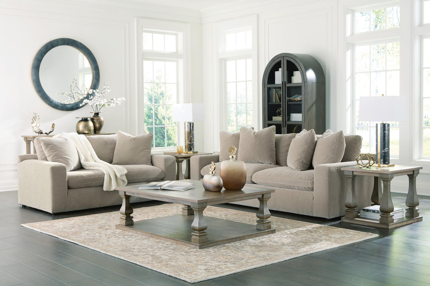 Maxton Heights Sofa and Loveseat