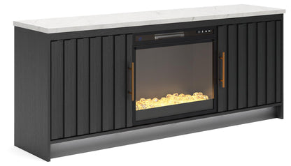 Cadmori 63" TV Stand with Electric Fireplace