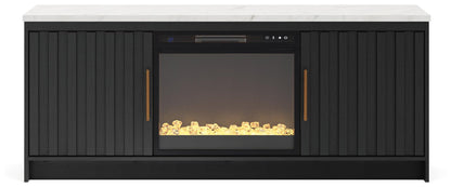 Cadmori 63" TV Stand with Electric Fireplace