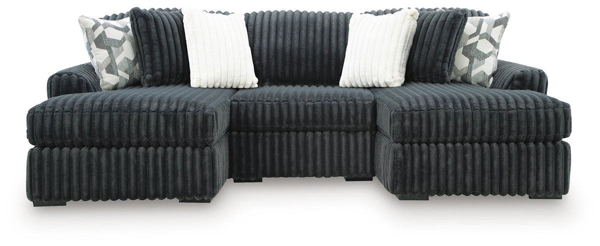 Midnight-Madness 3-Piece Double Chaise Sectional
