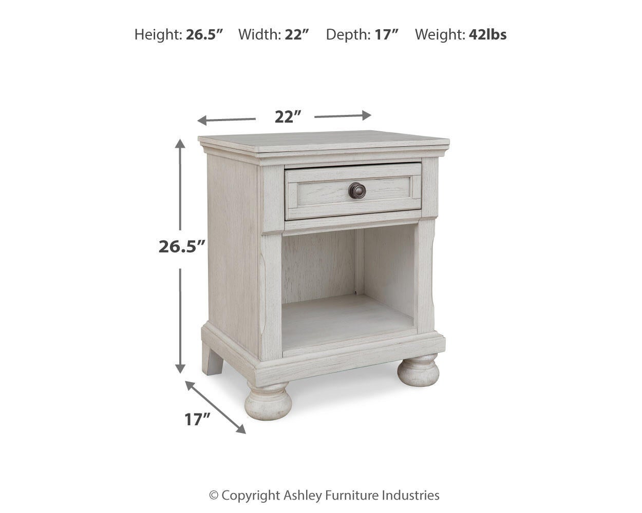 Robbinsdale One Drawer Night Stand