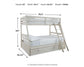 Robbinsdale Twin over Full Bunk Bed with Storage