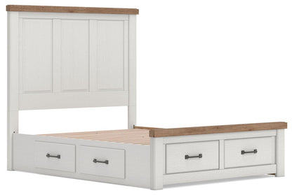 Savonport Queen Panel Storage Bed. Dresser, Mirror and Nightstand