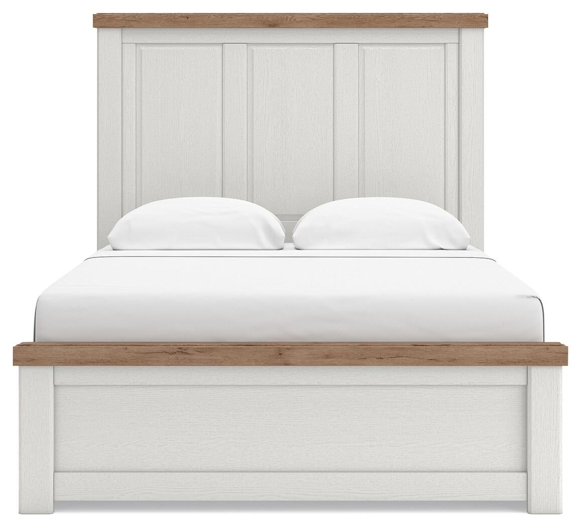 Savonport Queen Panel Bed with Storage, Dresser and Mirror
