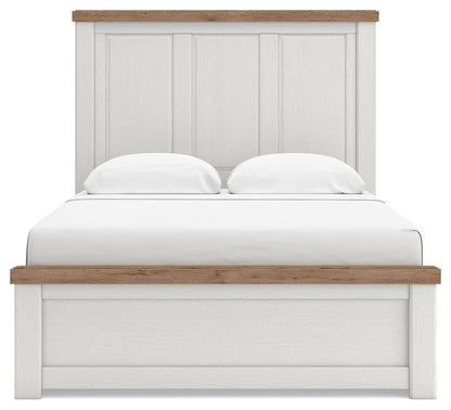 Savonport Queen Panel Bed with Storage, Dresser and Mirror