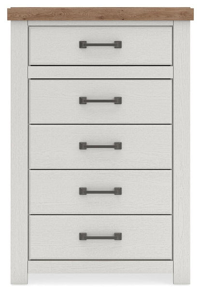 Savonport King Panel Storage Bed, Dresser, Mirror, Chest and Nightstand