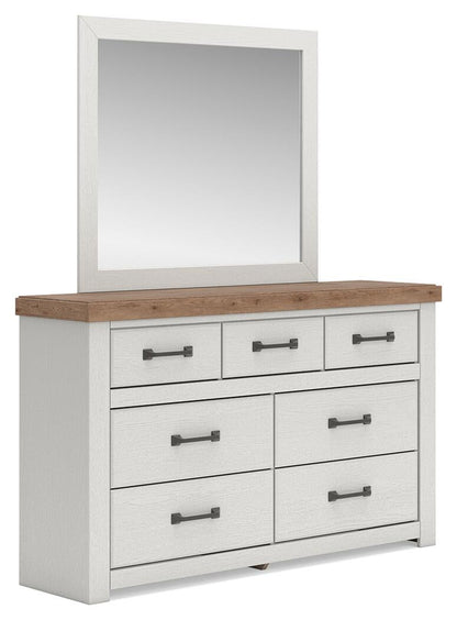 Savonport Queen Panel Bed with Storage. Dresser, Mirror and Nightstand