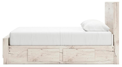 Lawroy Queen Panel Bed with Storage, Dresser and Mirror