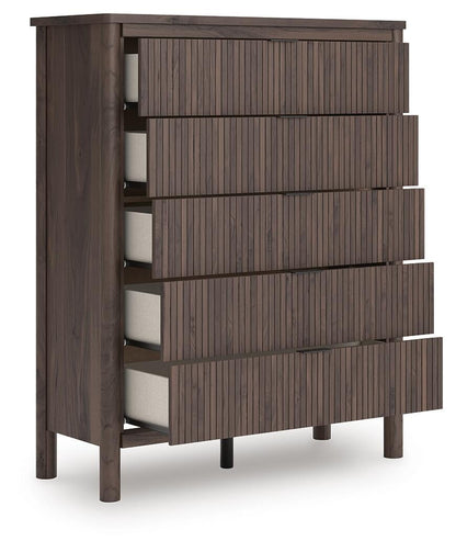 Cadmori Twin Panel Bed, Dresser, Mirror, Chest and Nightstand