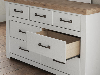 Savonport Queen Panel Bed, Dresser, Mirror, Chest and Nightstand