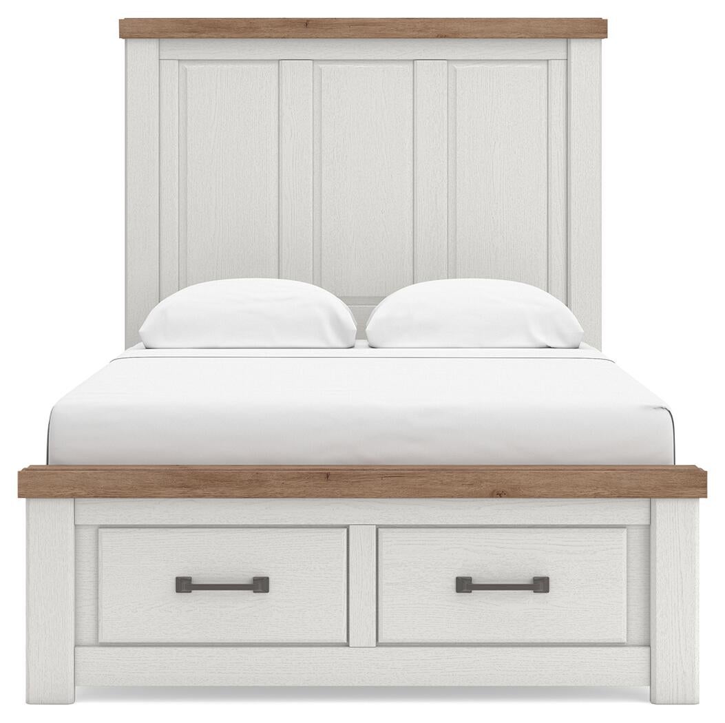 Savonport Full Panel Storage Bed. Dresser, Mirror and Nightstand