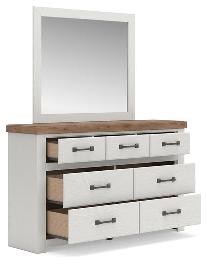 Savonport Full Panel Storage Bed. Dresser, Mirror and Nightstand