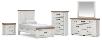 Savonport Twin Panel Storage Bed, Dresser, Mirror, Chest and Nightstand