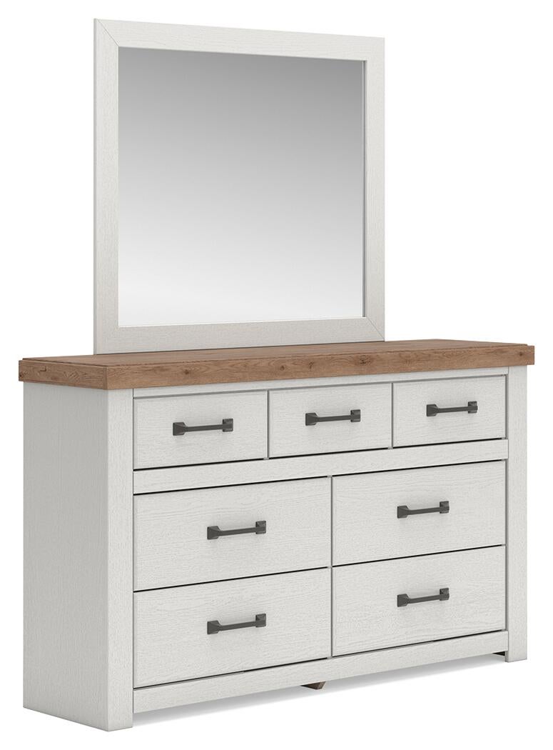 Savonport Twin Panel Bed, Dresser, Mirror, Chest and Nightstand