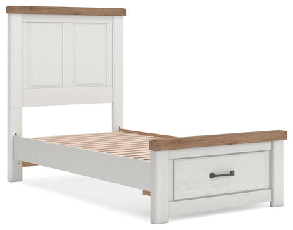 Savonport Twin Panel Storage Bed, Dresser and Mirror