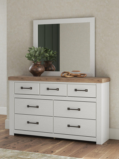 Savonport Queen Panel Bed, Dresser and Mirror