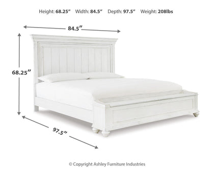 Kanwyn Queen Panel Bed, Dresser and Mirror