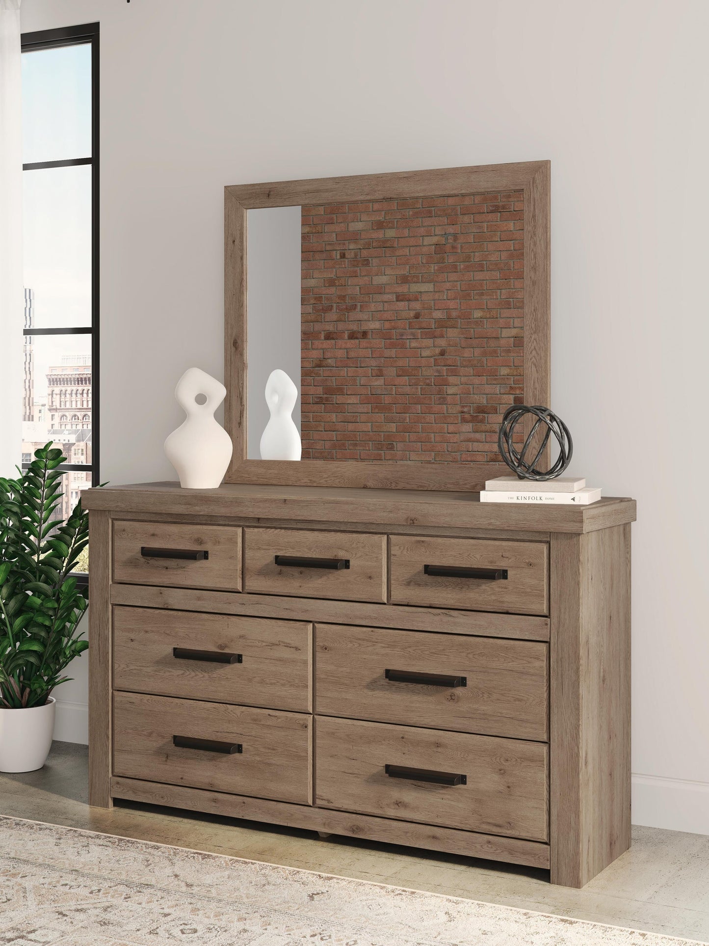 Garistyn King Panel Bed, Dresser, Mirror, Chest and Nightstand