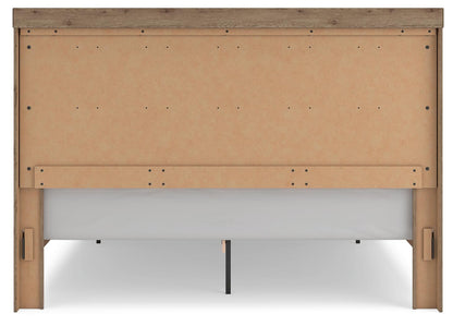 Garistyn King Panel Storage Bed, Dresser and Mirror