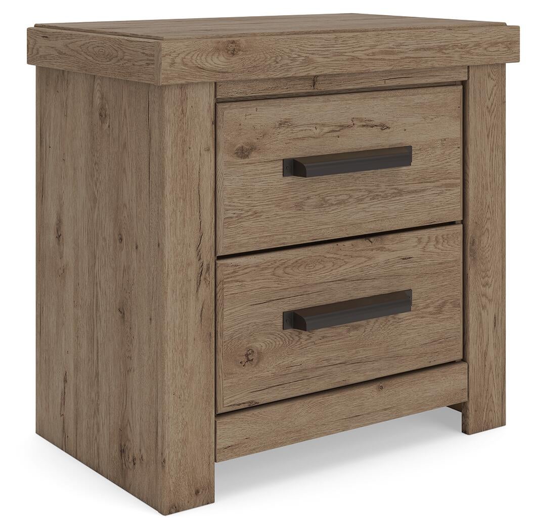 Garistyn King Panel Bed. Dresser, Mirror and Nightstand