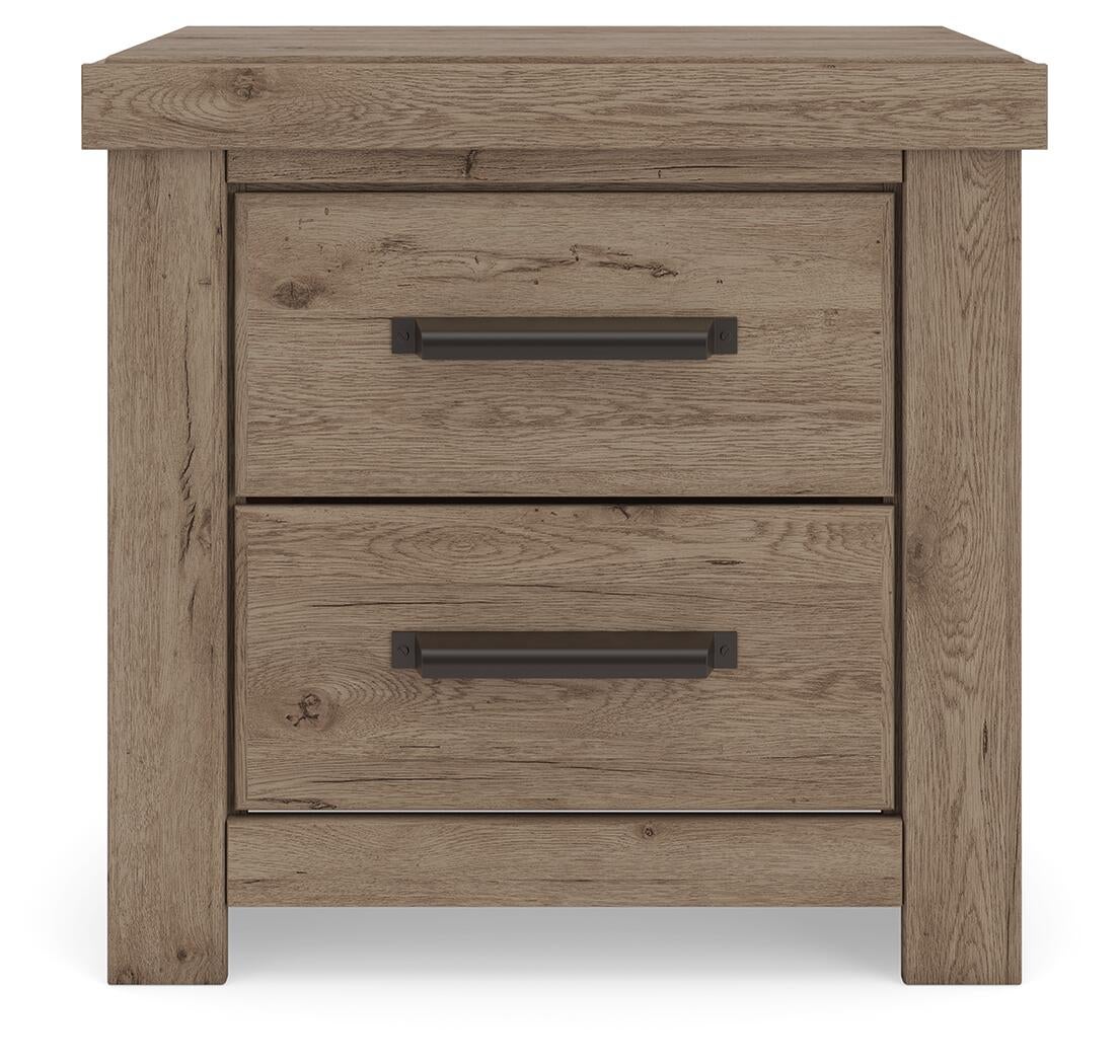 Garistyn King Panel Bed. Dresser, Mirror and Nightstand