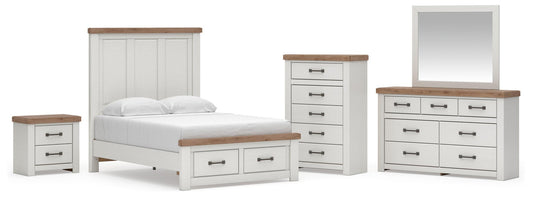 Savonport Full Panel Storage Bed, Dresser, Mirror, Chest and Nightstand