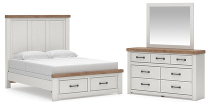 Savonport Queen Panel Storage Bed, Dresser and Mirror