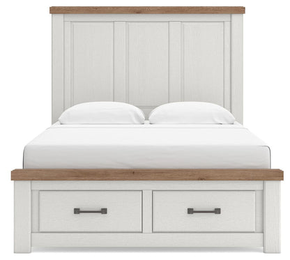 Savonport Queen Panel Storage Bed. Dresser, Mirror and Nightstand