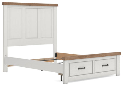 Savonport Queen Panel Storage Bed. Dresser, Mirror and Nightstand