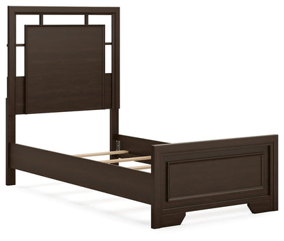 Covetown Twin Panel Bed, Dresser, Mirror, Chest and Nightstand