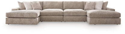 Nexora-Court 4-Piece Double Chaise Sectional