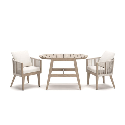 Ivory Vine Chairs w/CUSH/Table Set (3/CN)