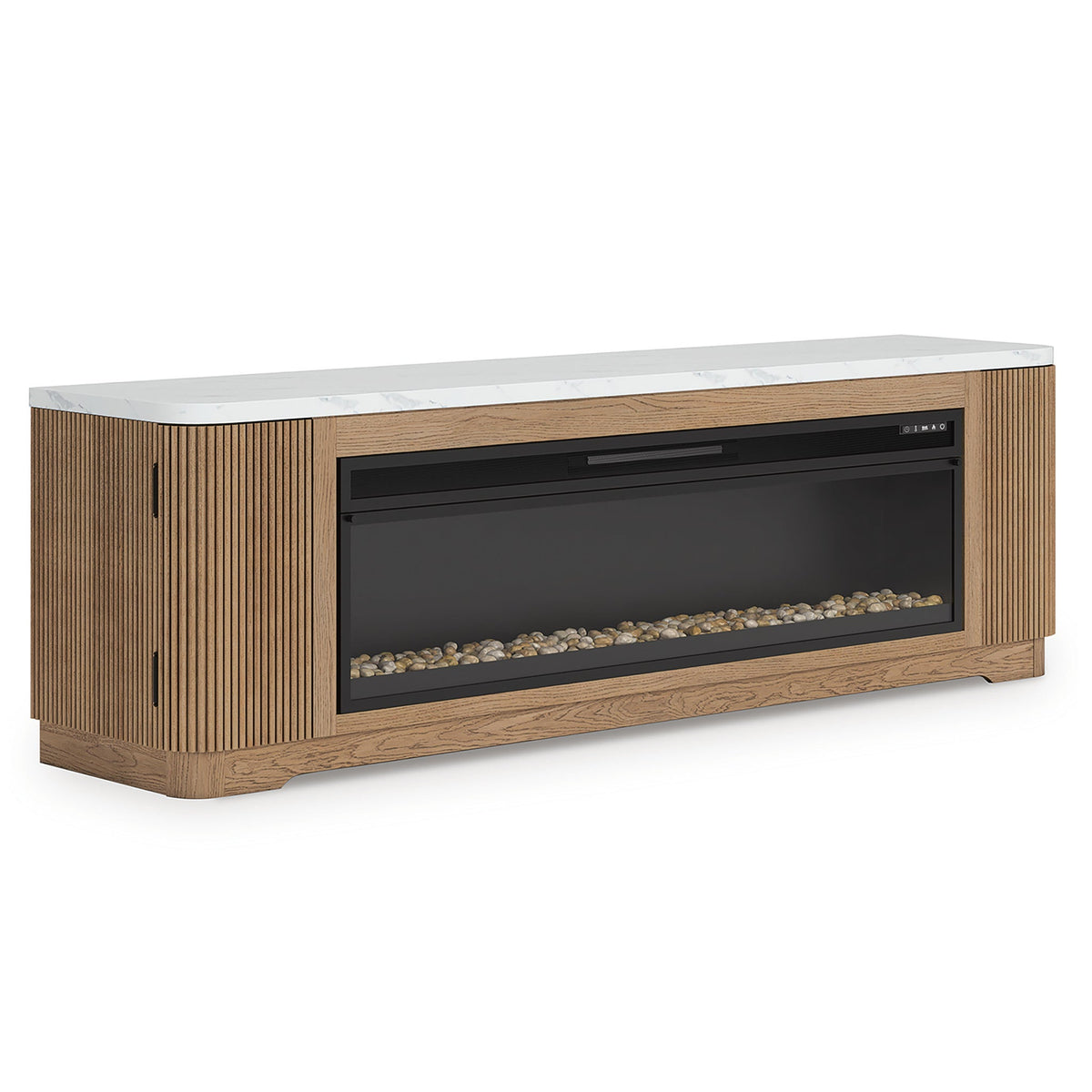 Camdill 80" TV Stand with Electric Fireplace