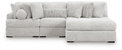 Cuddle Plush 3-Piece Sectional with Chaise