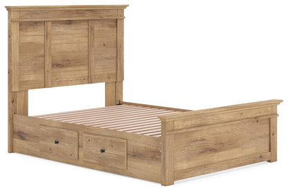 Makidern Full Panel Storage Bed