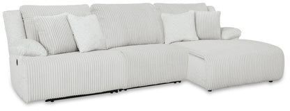Top Tier 3-Piece Reclining Sectional Chofa