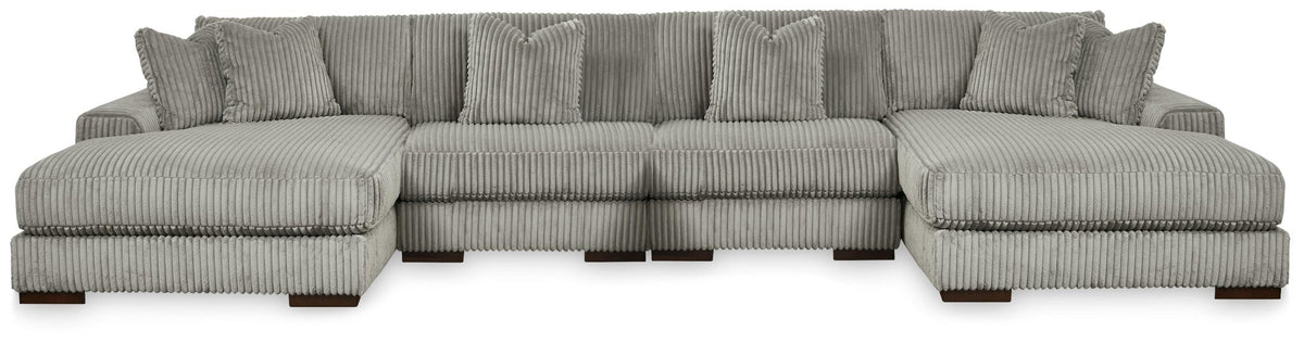Lindyn 4-Piece Sectional with Double Chaise